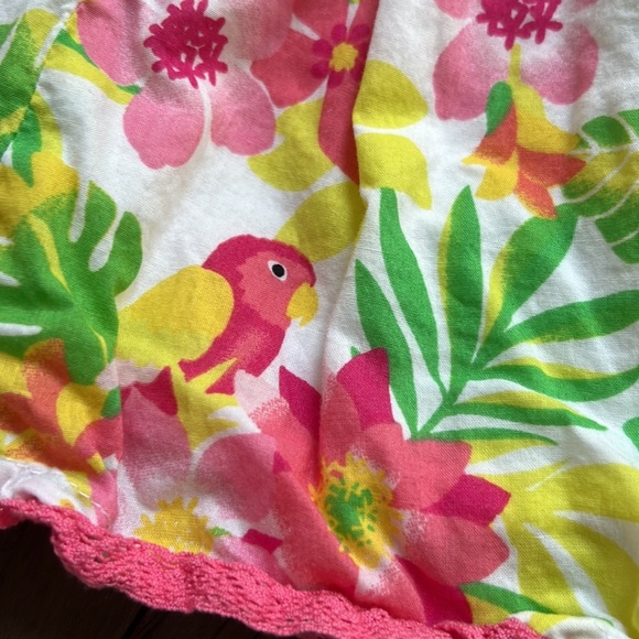 Koala baby tropical floral, summer dress with matching diaper cover - Picture 3 of 5